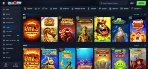 Current VegasHero casino lobby and category navigation